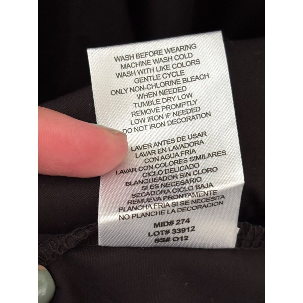 French Connection Black Puff Sleeve V-Neck Maxi Dress XXL Cotton Blend NWOT - Picture 8 of 13